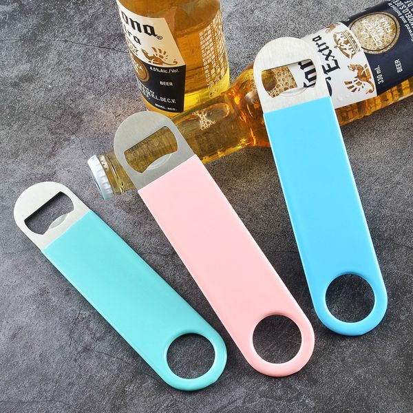 

stainless steel flat bottle opener bar tool beer wine openers kitchen accessories