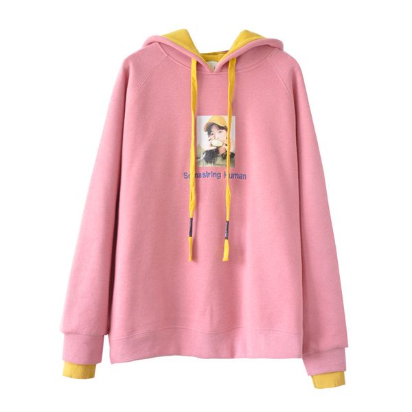 

2019 ladies new pullover slim fit sweatshirt long sleeve bottoming shirt, Black