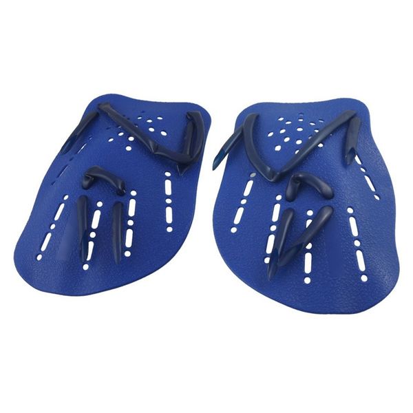 

2 pcs blue plastic swim swimming webbed hand paddles beach shoes