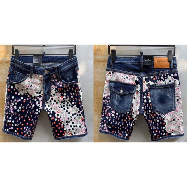 

значок мужской знак dsq2 джинсы black jean длина колена мода омывается d2 motocycle denim половина брюки шорты хип-хоп панелями брюки wq4f88, White;black