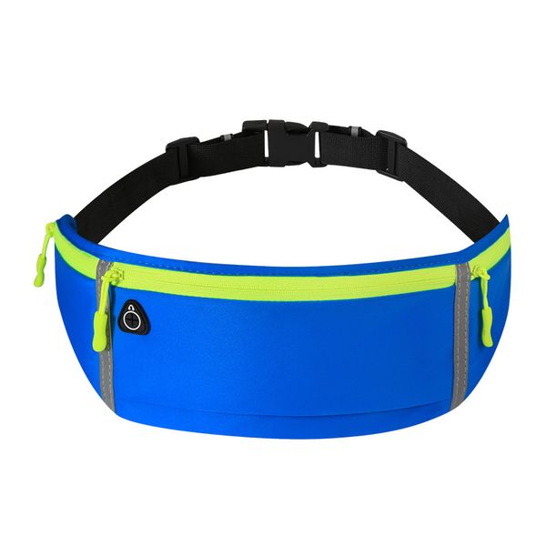 

reflective waist pack belt running belt pocket belt waist pack pouch rainproof slim with 3 pockets and adjustable running pouch for all kin
