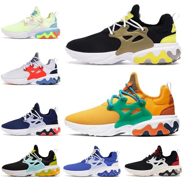 

nike 2020 presto react мужчины женщины кроссовки dharma тройной черный едва вольт гипер королевский открытый мужские тренеры спортивные крос