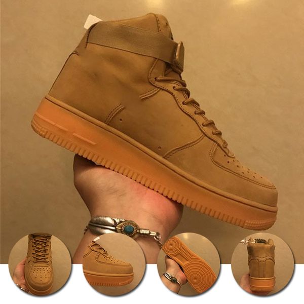 

Â£orce dunk 1 one all black white wheat sports shoes vintage designer mens trainers women fashion skateboard shoes 1s casual shoe trainer