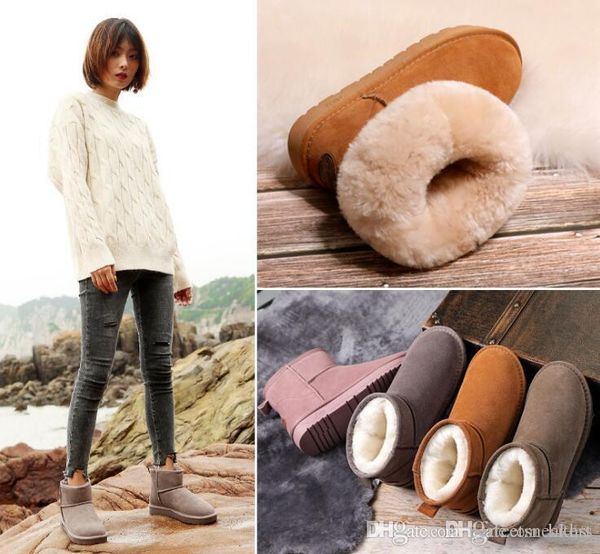 

2020 leather snow boots female winter new couple cotton shoes men and women short tube snow shoes 5854, Black