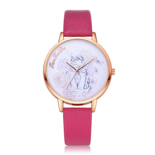 

new fashionable round dial quartz wristwatches women female ladies soft leather belt wrist watches, Slivery;brown
