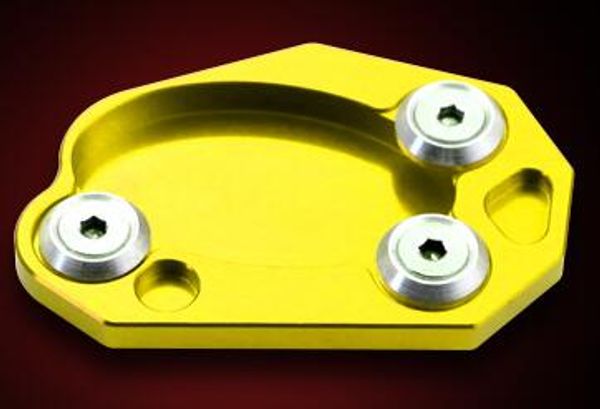

motorcycle z800 z1000sx er6 bench side support plate suitable foot column yellow