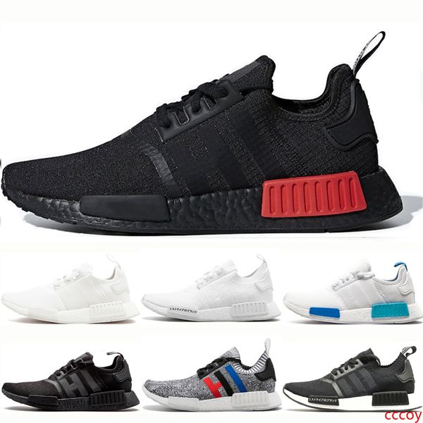 

designer bred r1 hu human race mens running shoes thunder pharrell williams oreo og mens women japan pink sports sneakers 36-45