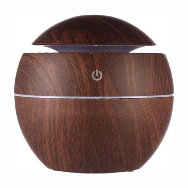 

ultrasonic air humidifier wood essential aroma oil diffuser with led light electric aromatherapy mist maker