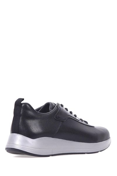 

derimod genuine leather black men 's sneaker