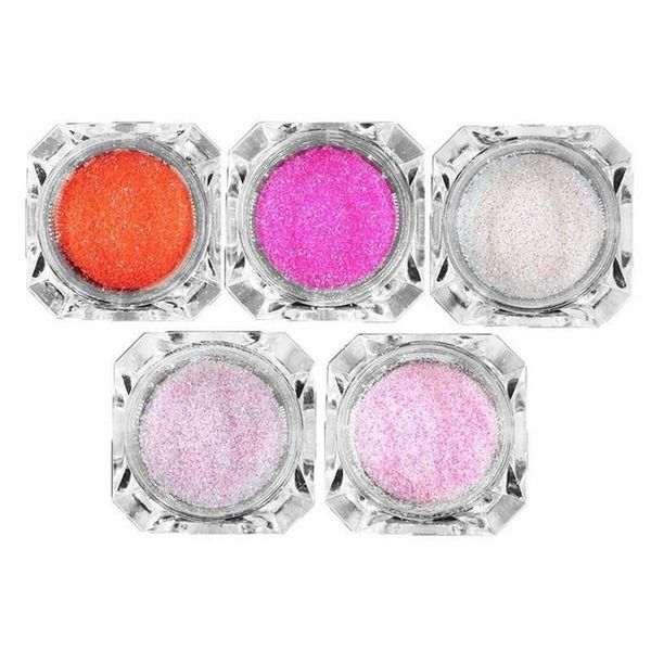 

5 colors fine glitter ptherapy nails bright nails makeup decoration qq99, Silver;gold