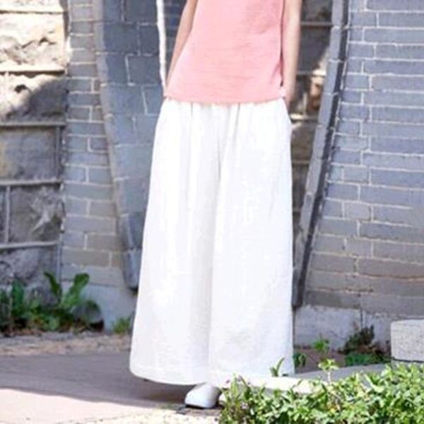 

2019 new summer loose ladies pants casual fashion long soft female pants, Black;white