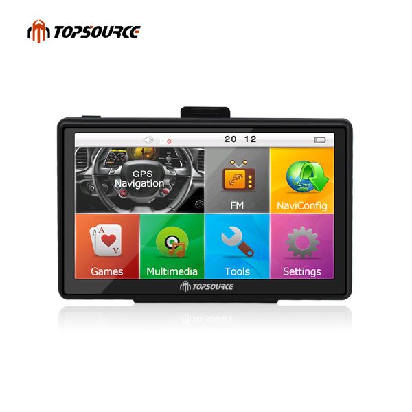 

ource 7 inch hd car gps navigation wince 6.0 fm 8gb vehicle truck gps sat nav map update russia/usa/spain/france