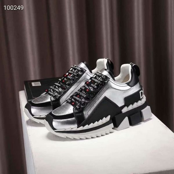 

2020 designer s mens shoe men's luxury shoes sneakers d&g men's business casual shoes women leather shoes 35~44 #t8, Blue