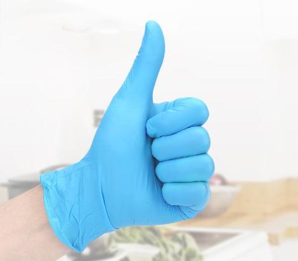 

в наличии! dhl готов к отправке! премиум синий нитрил экзамен латекс бесплатно одноразовые перчатки порошок бесплатно (не латекс) пакет из 1