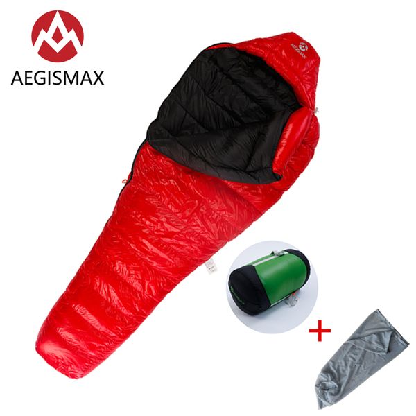 

aegismax aegis c500/c700 series outdoor camping ultra-light hiking down sleeping bag mummy white duck down sleeping bag