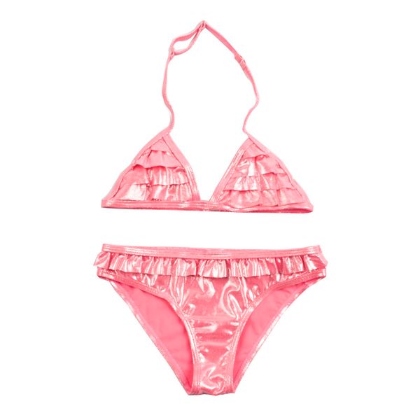 

3-10years children swimwear solid girls swimwear baby kids biquini infantil swimsuit bikini girl 2019 new summer bathing suit