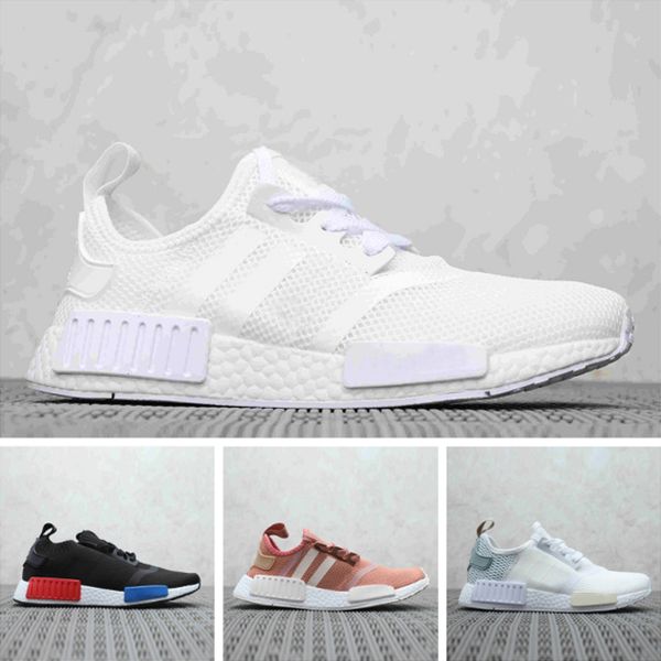 

bred nmd r1 hu human race xr1 mens running shoes pharrell williams oreo og classic men women mastermind japan sports trainers sneakers 36-45