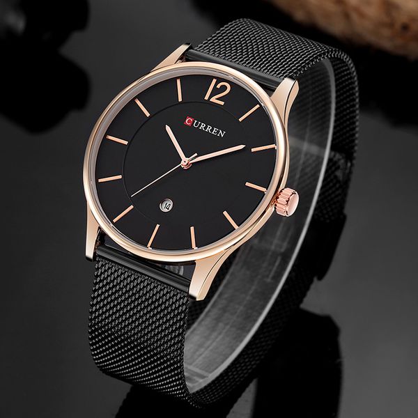 

curren new fashion/casual quartz men watch men's complete calendar water resistant relogio masculino wrist watches, Slivery;brown