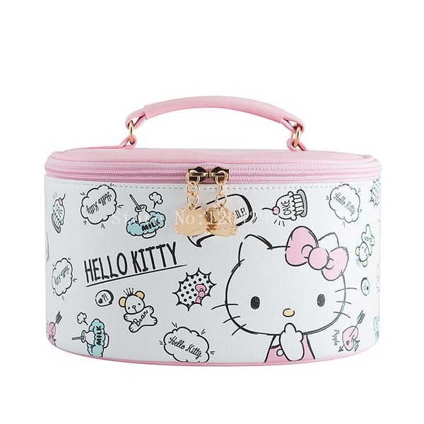 

new fashion hello kitty girls kids big pu cosmetic bags cases for children