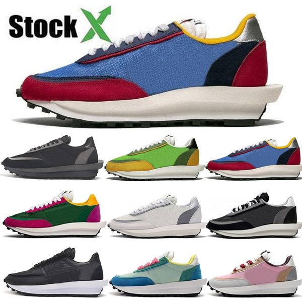 

stock x sacai ldv waffle running shoes for men women white nylon gusto varsity blue lavender mist outdoor women sports sneakers size 36-45