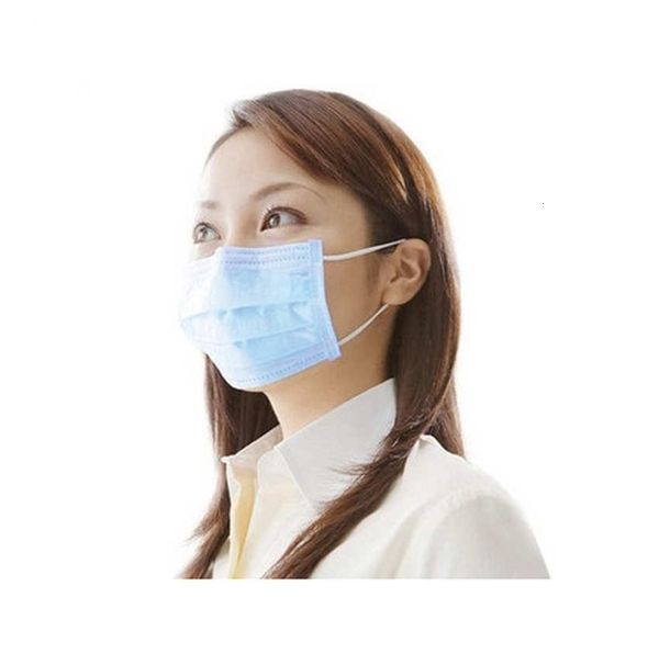 

синий цвет 3 слоя non wovenmouth мягкий дышащий ушной маски гигиена facefast доставка