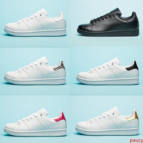 

chaussures stan fashion flat shoes smith black red grey striping breathable casual shoes low 36-44