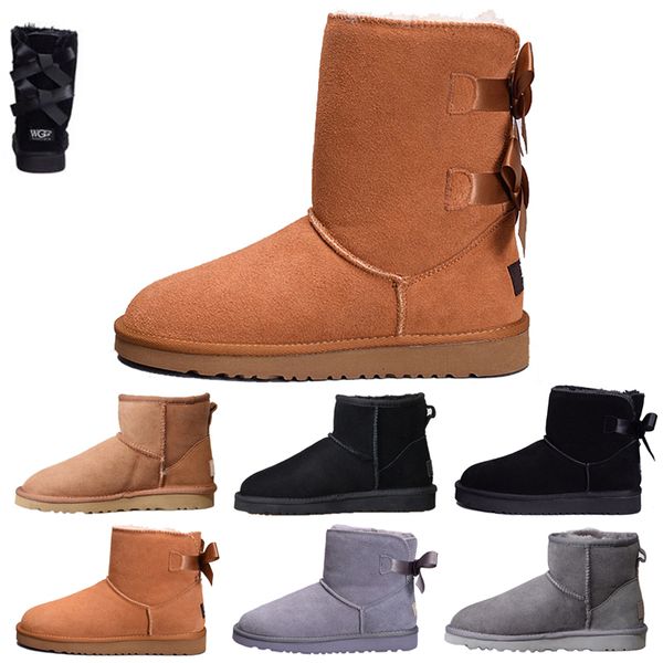 

Hot sale WGG classic boots for women shoes ankle chestnut ankle grey blue designer snow fur boot women ankle boots