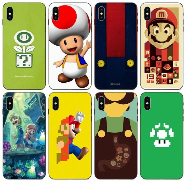 

[tongtrade] super mario bros mushrooms case for iphone 11 pro x xs max 8 7 6s 6p 5s 5 galaxy a3 s10 s9 huawei p20 lite xiaomi 9 pro tpu case