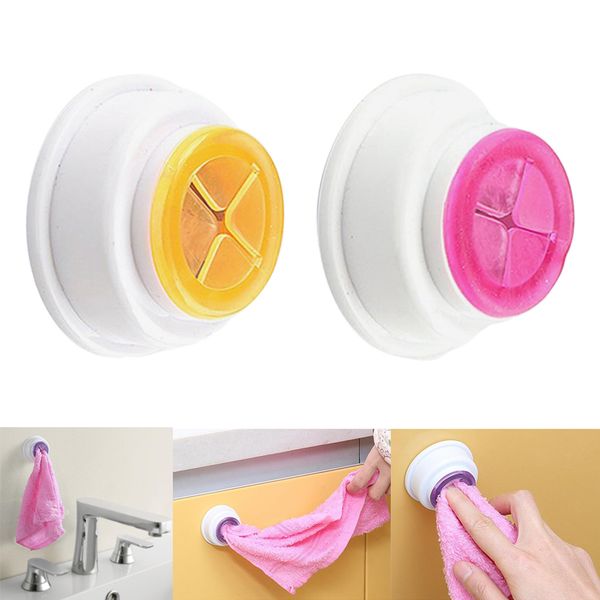

2pcs plastic towel holder washcloth dishcloth hanger wall mounted hook rack