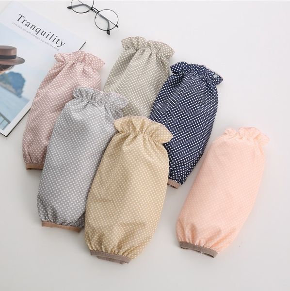 

short style single layer sleeves style flower waterproof autumn and winter sleeves antifouling dirty sleeve wholesale