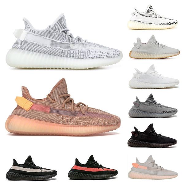 

[with box]2019 best 3m reflective yeezy yeezys yezzy yezzys boost sply 350 V2 Static Butter Sesame Cream black White Blue Tint frozen yellow