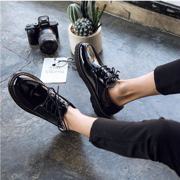 

new arrival classic men dress shoes leather italian formal oxford shoes flats man low casual patent leather 229, Black