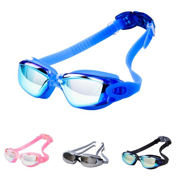 

new swim goggles high definition electroplated lens waterproof anti fog glasses eyewear