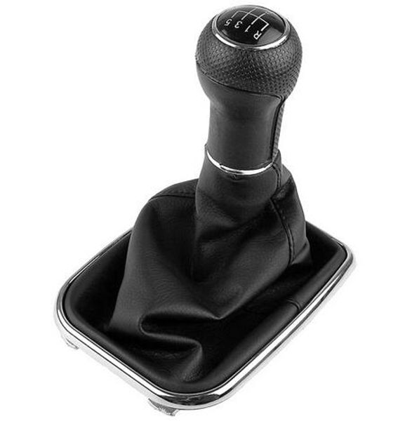 

12mm 5 6 speed car gear shift knob lever shifter gaitor boot fit for 1999-2004 golf 4 iv 4 r32 bora mt