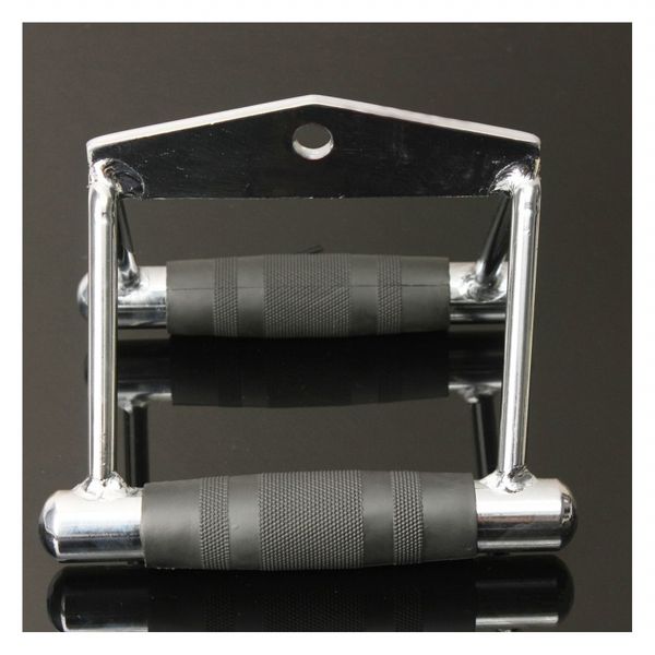 

2 bar gym workout handle attachment stirrup swated row pulling fitness w/ pad