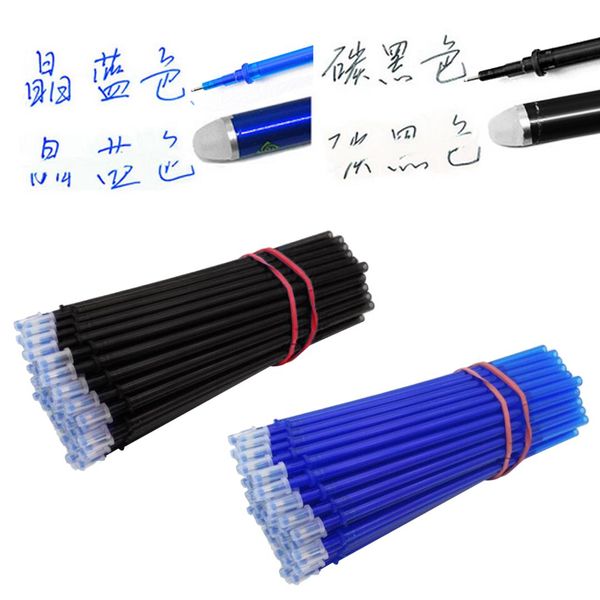 

30pcs/set 0.5mm replaceable erasable gel ink pen refills for kids students classmates gift school office stationery supplies, Black;red