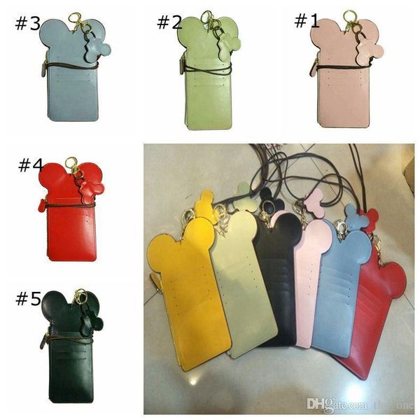 

nice wholesales multifunction cute ear letter happy dream coin purse kids maternity bag credit card holder purse lanyard for phones, White