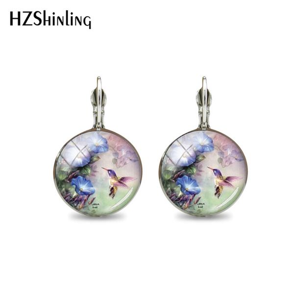 

new classic bagua yin yang french hook earrings round glass art black white design jewelry earrings for women gift accessory, Silver