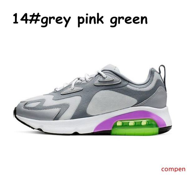 

new arrivel 200 mens running shoes fashion grey black white mystic green royal pulse university red sports sneakers trainer size 40-45