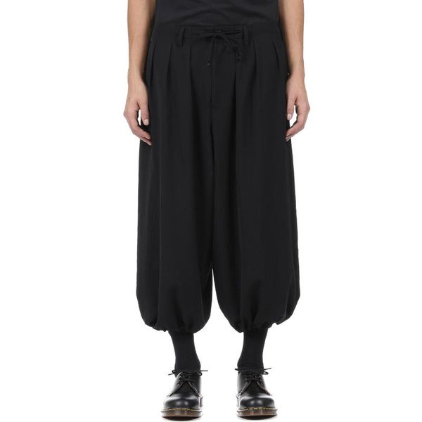 

men's clothing gd hair stylist fashion catwalk street lantern pants loose casual pants plus size costumes, Black