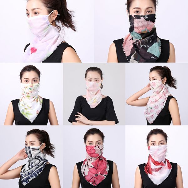 

rmah0 breathable gaiter outdoor sunscreen mask silk neck cycling anti-uv dustproof scarf face cover neck sunshade riding camping scarf, Black