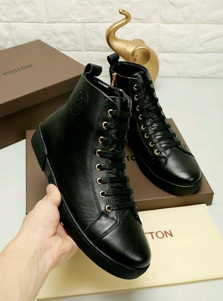 

20ss 2019 new men's shoesstandard size men's flats,casual men shoes big size handmade moccasins shoes for male, Black