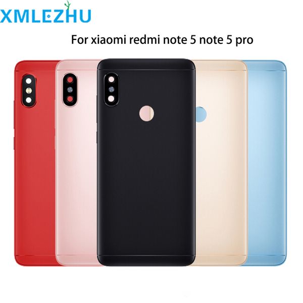 

10pcs for xiaomi redmi note 5/ note 5 pro battery back cover rear door housing side key replacement repair spare parts