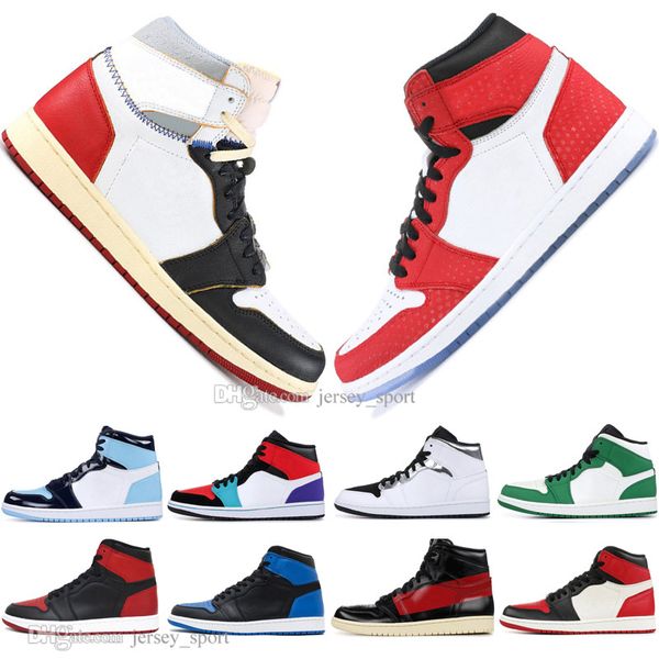 

2019 1 og banned bred toe black spider-man unc 1s 3 mens basketball shoes no for resale couture royal blue men sports designer sneakers, White;red