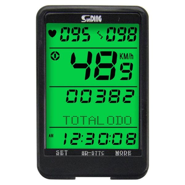 

3 in 1 wireless bike computer heart rate monitor cadence sensor speedometer odometer cycling computer satch waterproof new