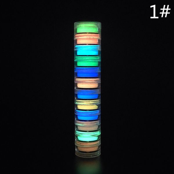 

bar manicure decorations fluorescent powder pigment colored drawing phosphorescent halloween glitter luminous party diy nail art, Silver;gold