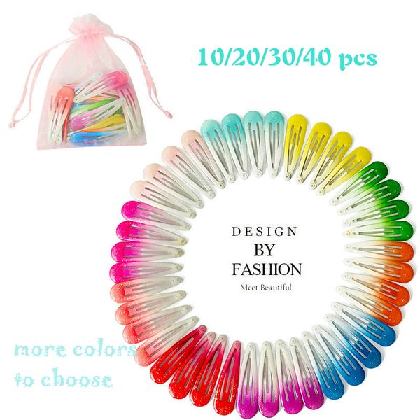 

10//30/40pcs hair clips for girls new cute colorful hairpins kids hair accessories fashion bobby pin barrettes headwear women, Slivery;white