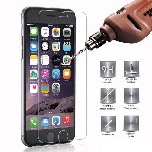 

2.5d 9h screen protector tempered glass for iphone 6 6s 5s 7 8 plus xr xs max toughened glas with opp bag