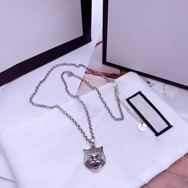 

sterling silver tiger head pendant necklace bracelet earrings iced out chains jewelry necklace mens 14k gold chains rings cuban link chain