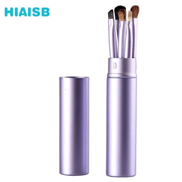 

makeup brsuh 5pcs horse hair brushes make up sets natural material wood handle makeup brsuhes set case hiaisb